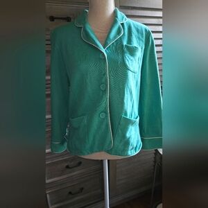 GAP Jacket Green 3/4 Length Sleeves Sz Large Good Condition